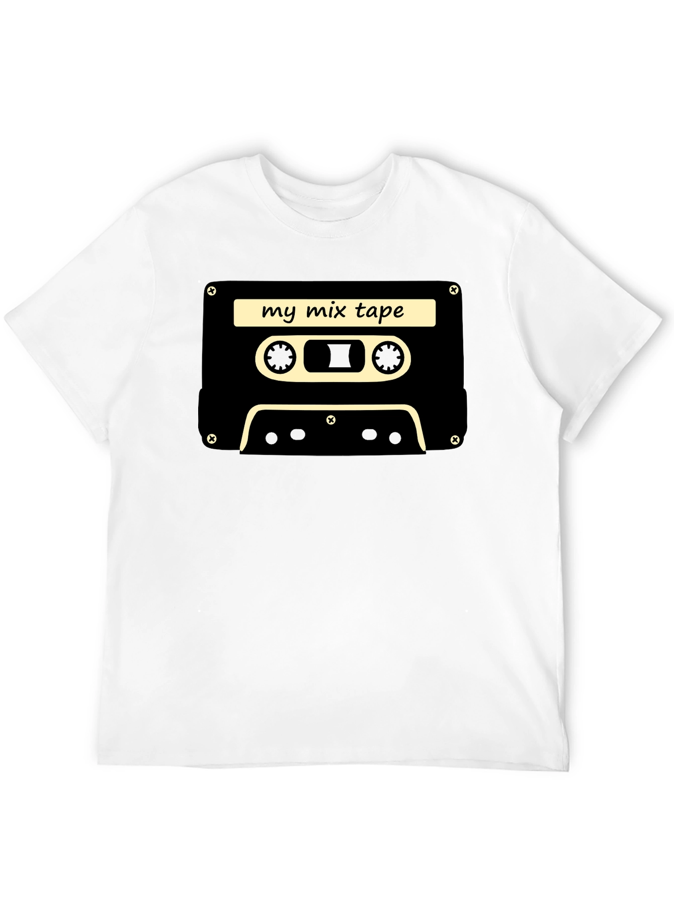Retro Mixtape T-Shirt - Black Cassette Tee