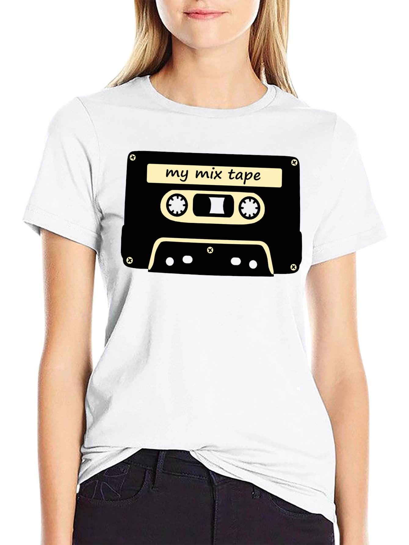 Retro Mixtape T-Shirt - Black Cassette Tee
