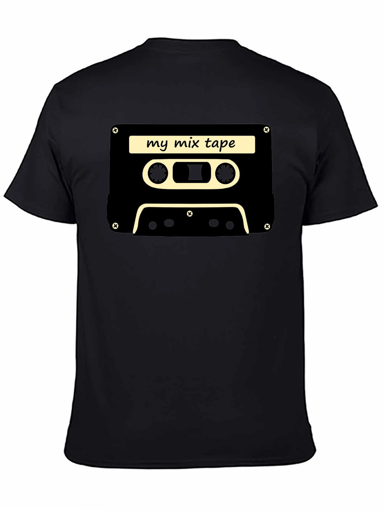 Retro Mixtape T-Shirt - Black Cassette Tee