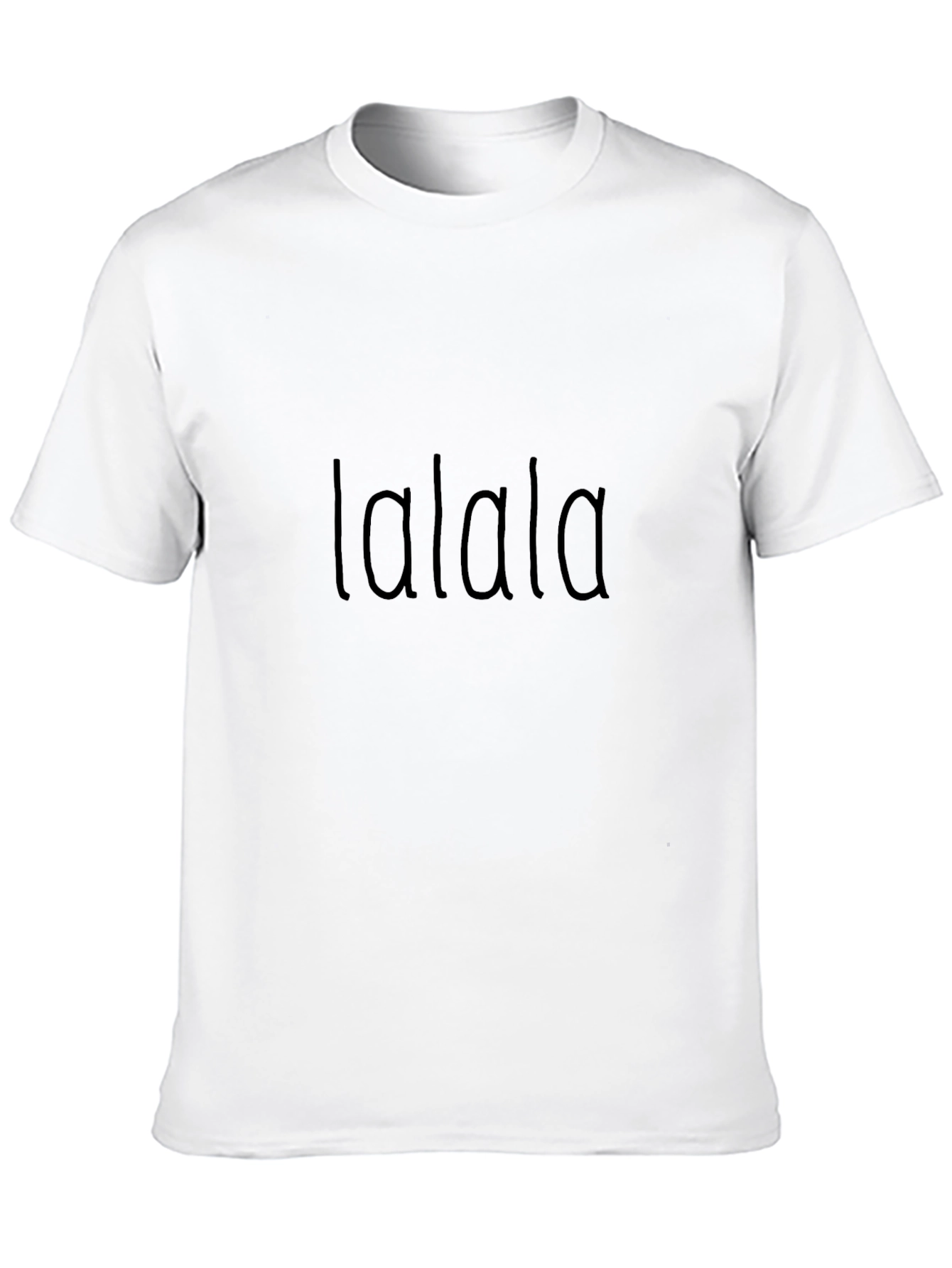 lalala Black Casual T-Shirt