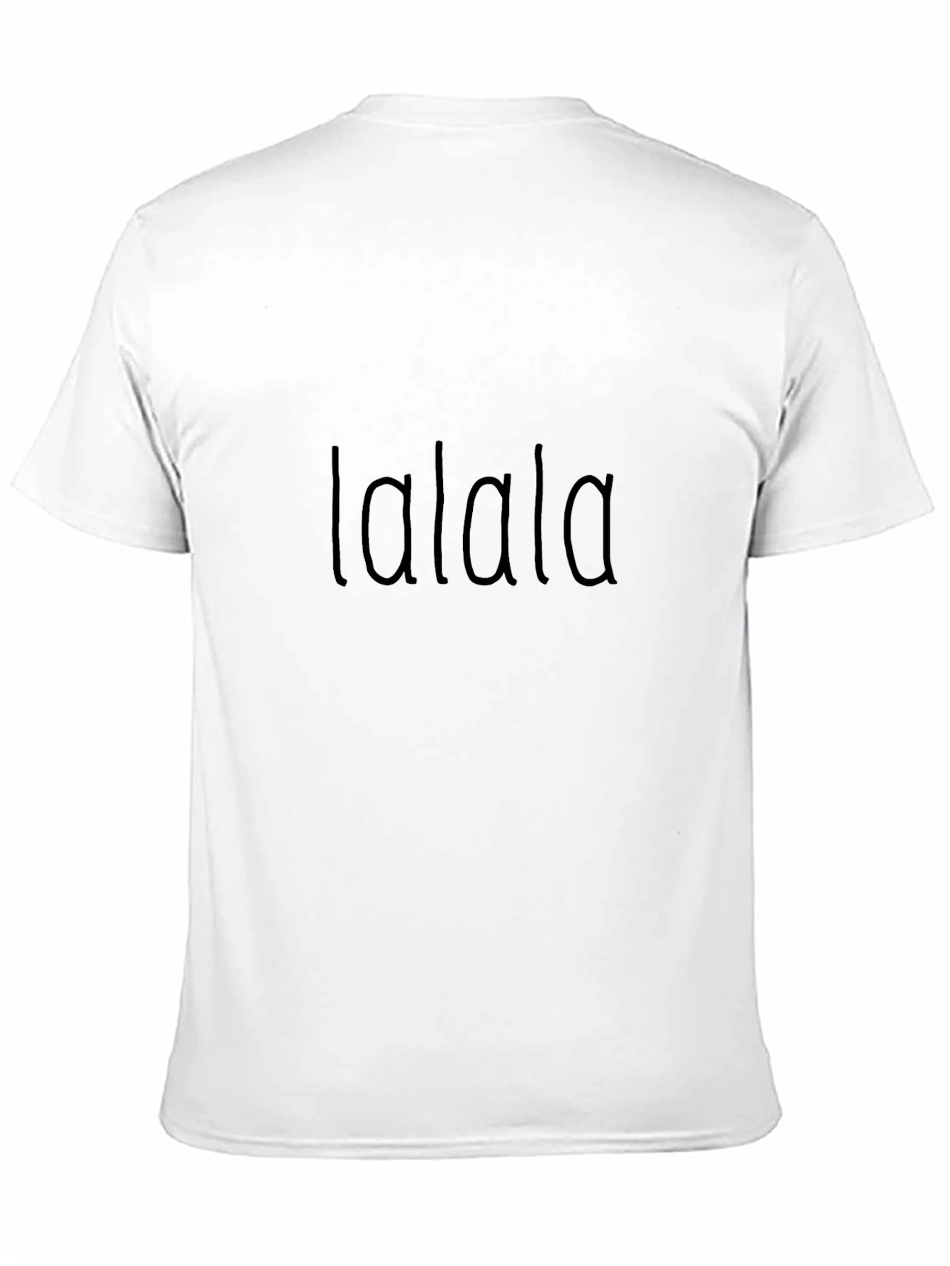 lalala Black Casual T-Shirt