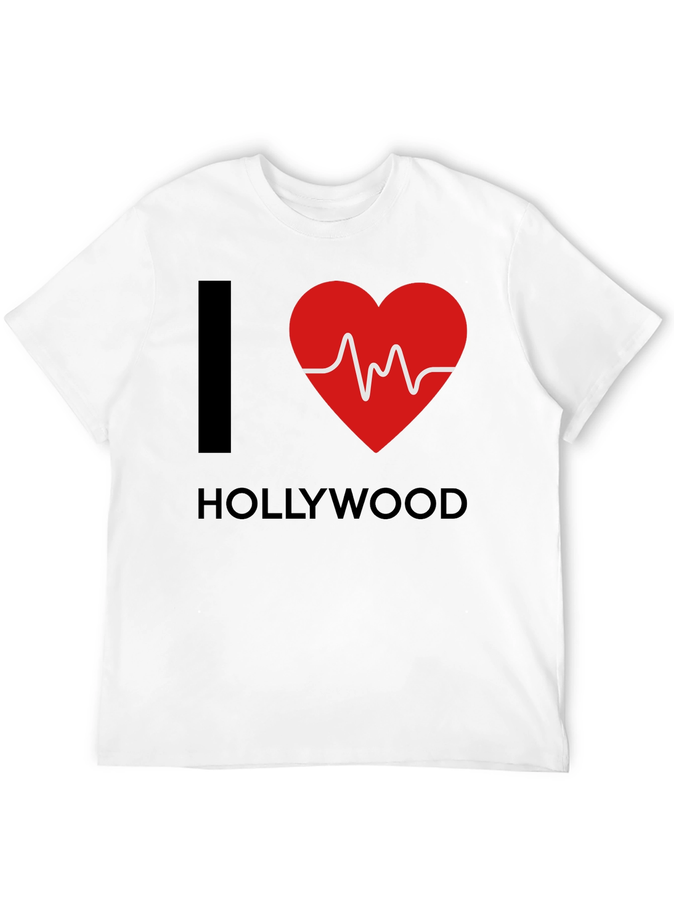 I Heart Hollywood T-Shirt - ECG Red Heart Design