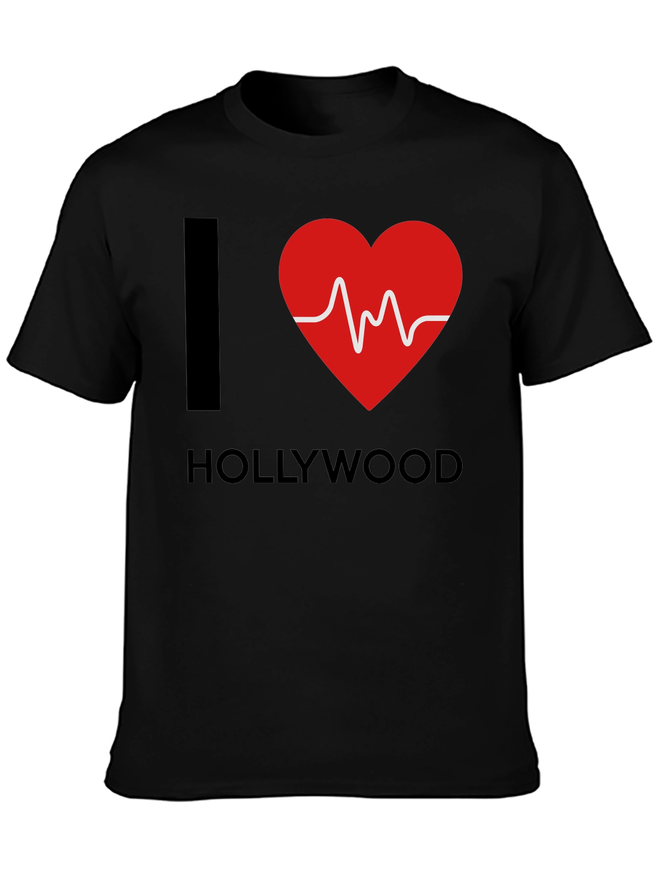 I Heart Hollywood T-Shirt - ECG Red Heart Design