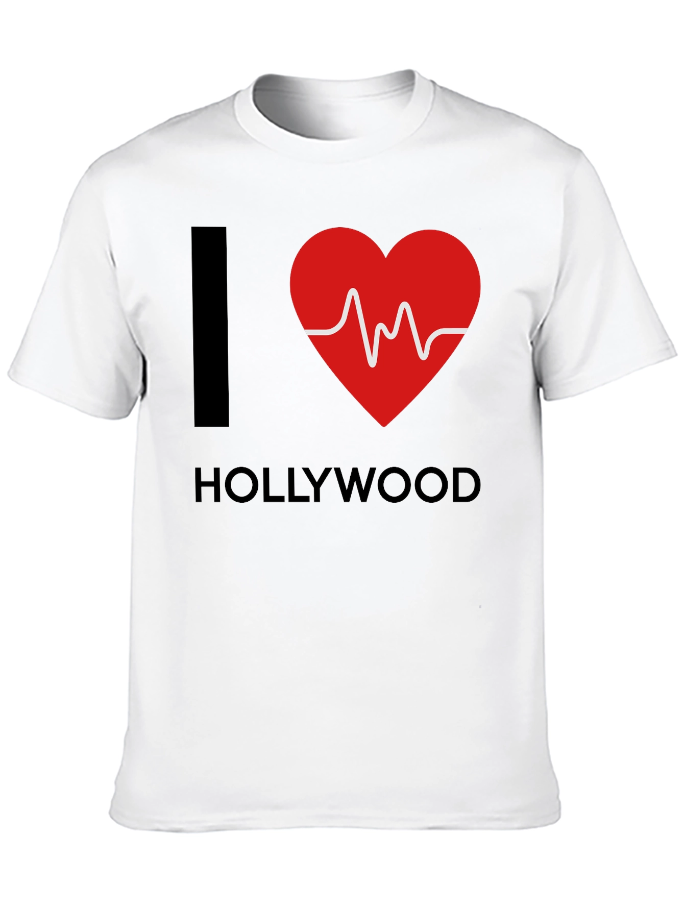 I Heart Hollywood T-Shirt - ECG Red Heart Design
