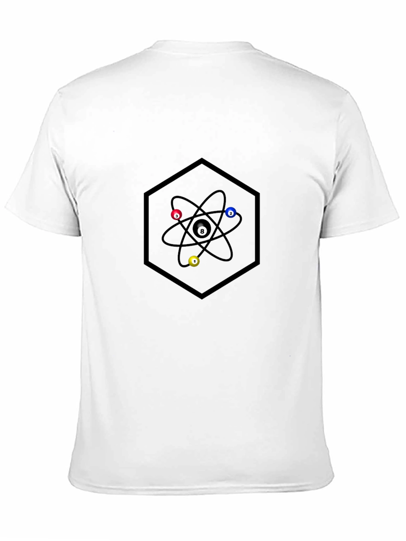 Atom Pool Ball Graphic T-Shirt