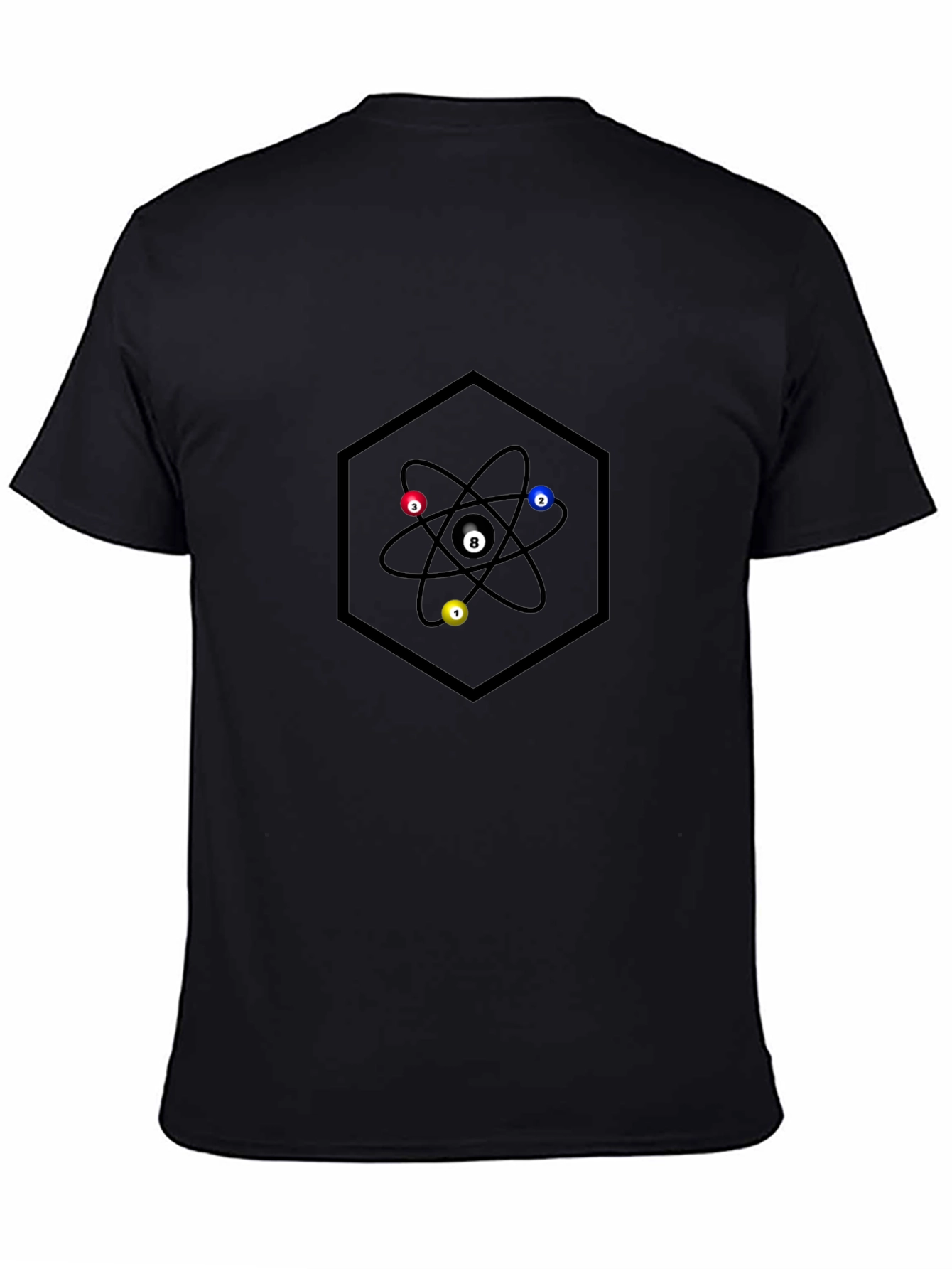 Atom Pool Ball Graphic T-Shirt