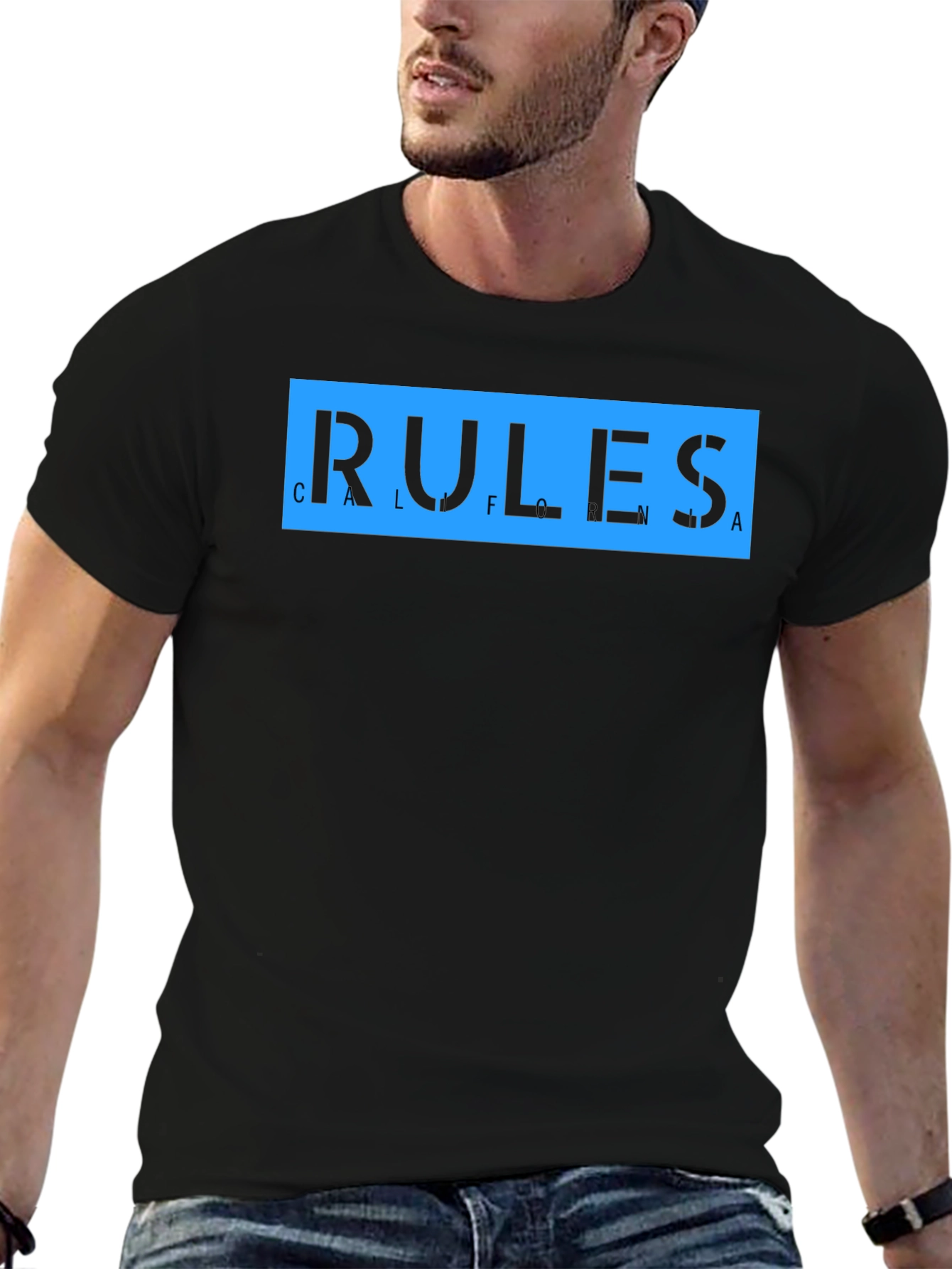 California Rules Graphic T-Shirt - Black