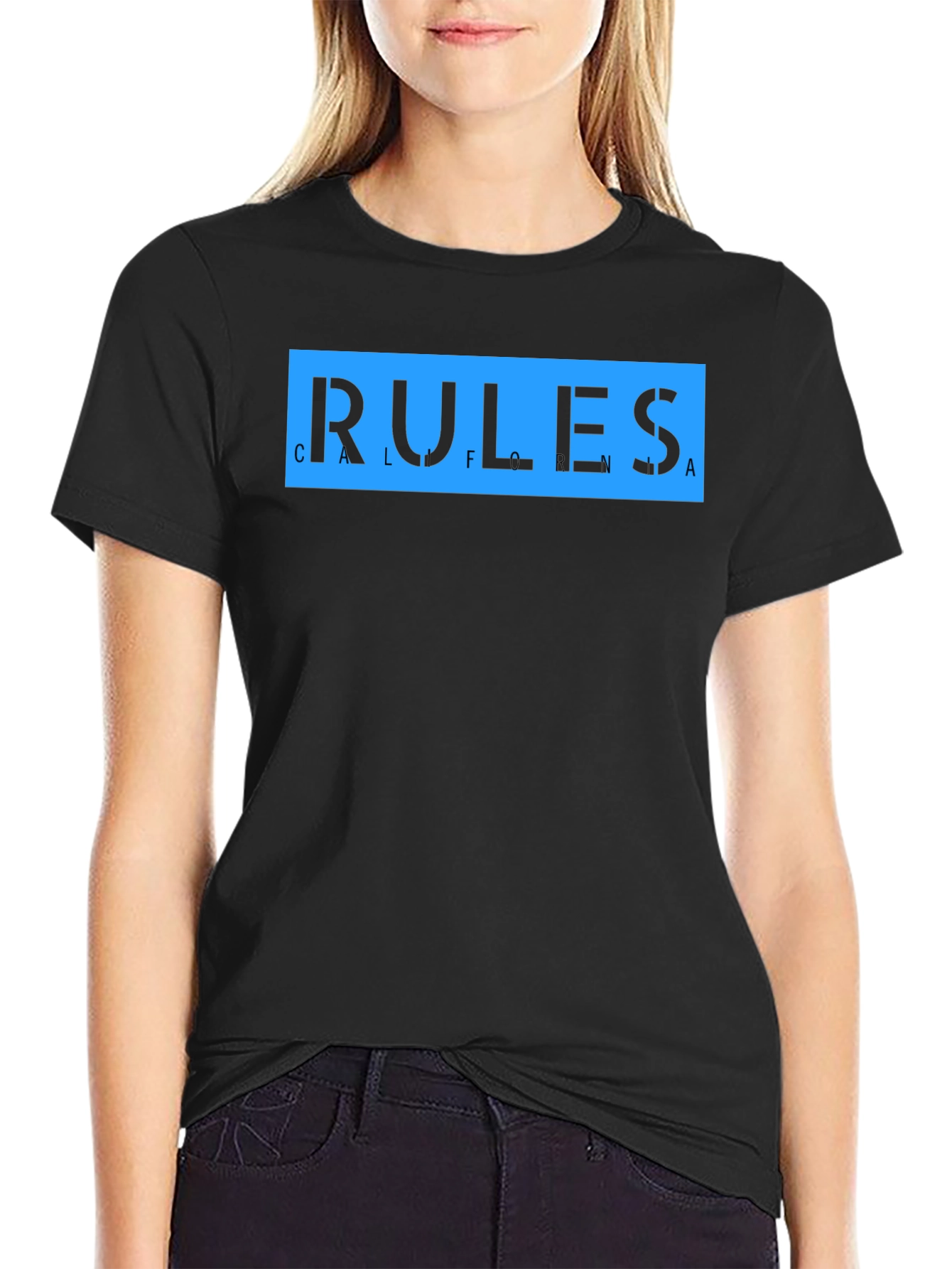California Rules Graphic T-Shirt - Black