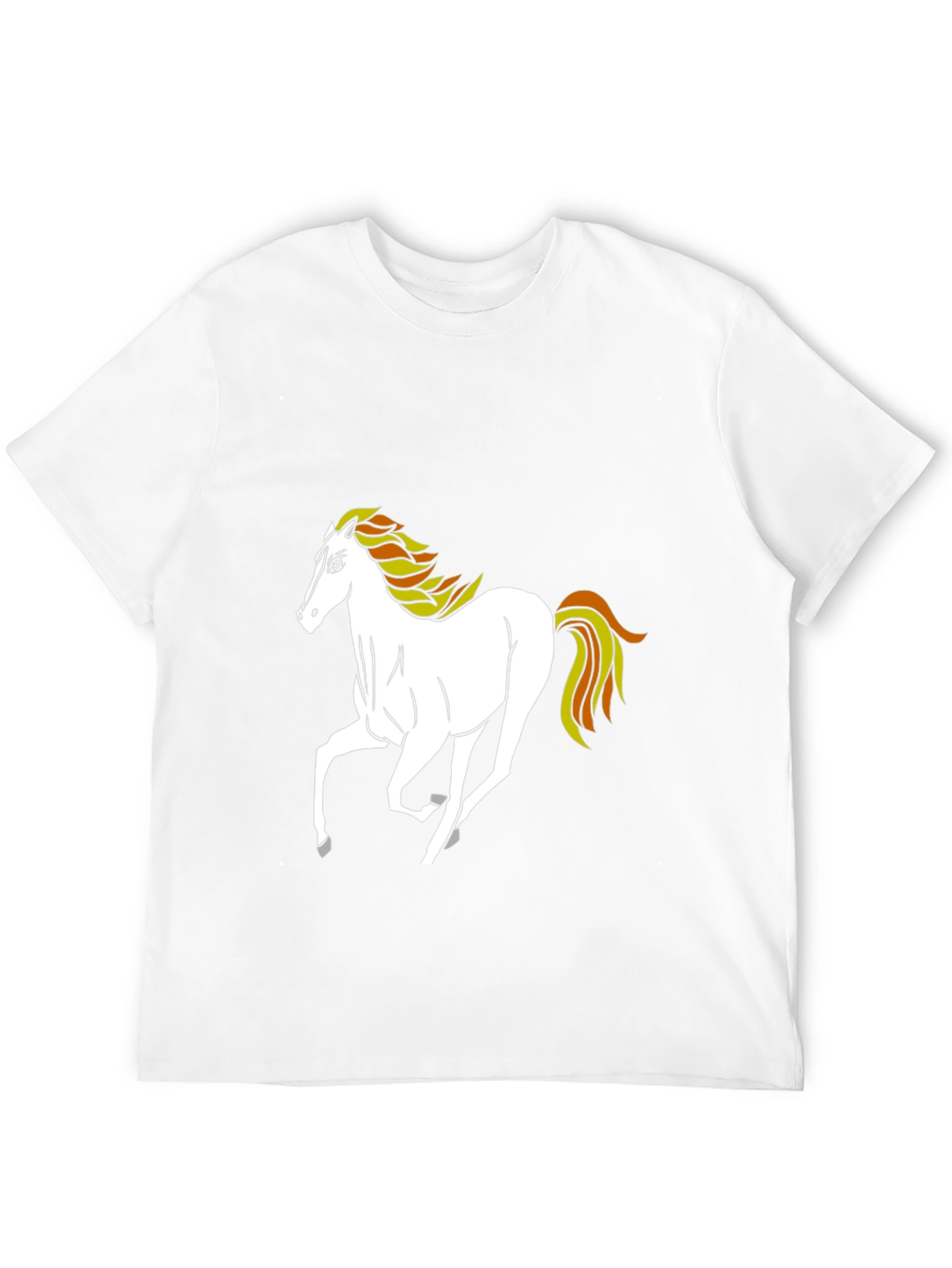 Black Horse Graphic Tee - Mens Casual Shirt