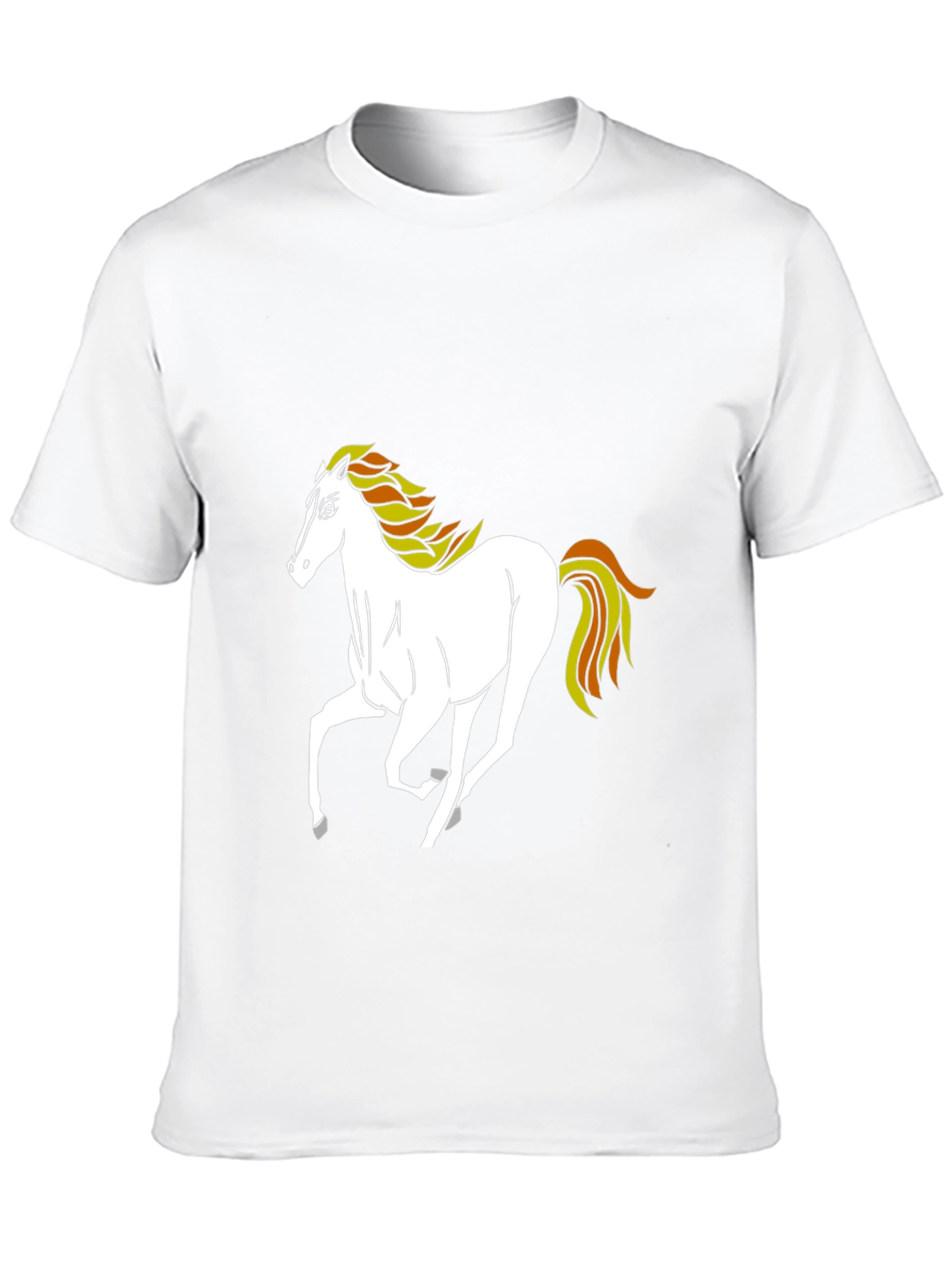 Black Horse Graphic Tee - Mens Casual Shirt