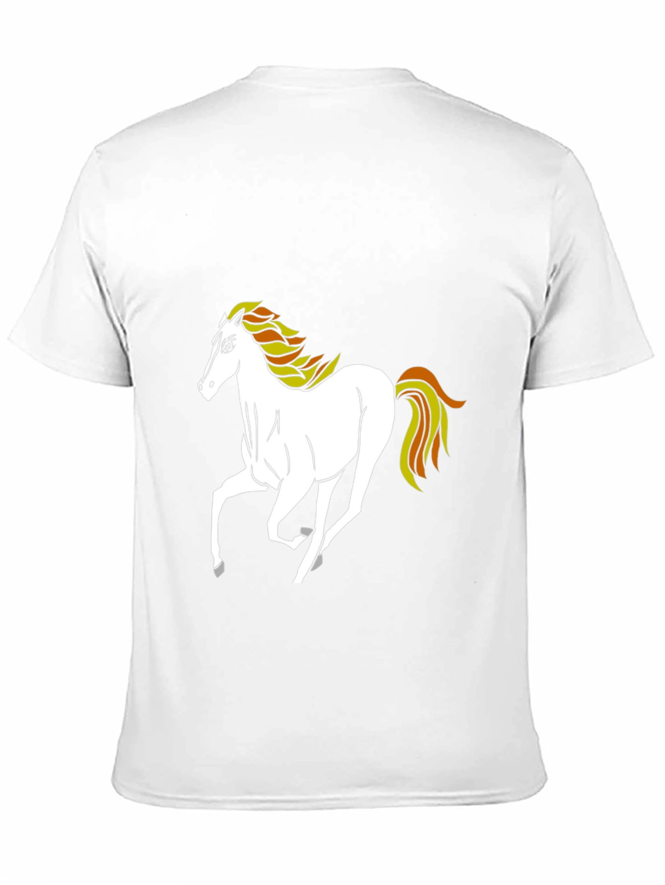 Black Horse Graphic Tee - Mens Casual Shirt