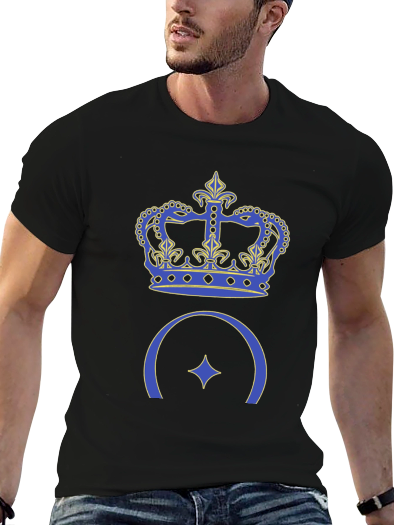 Crown & Star Graphic T-Shirt