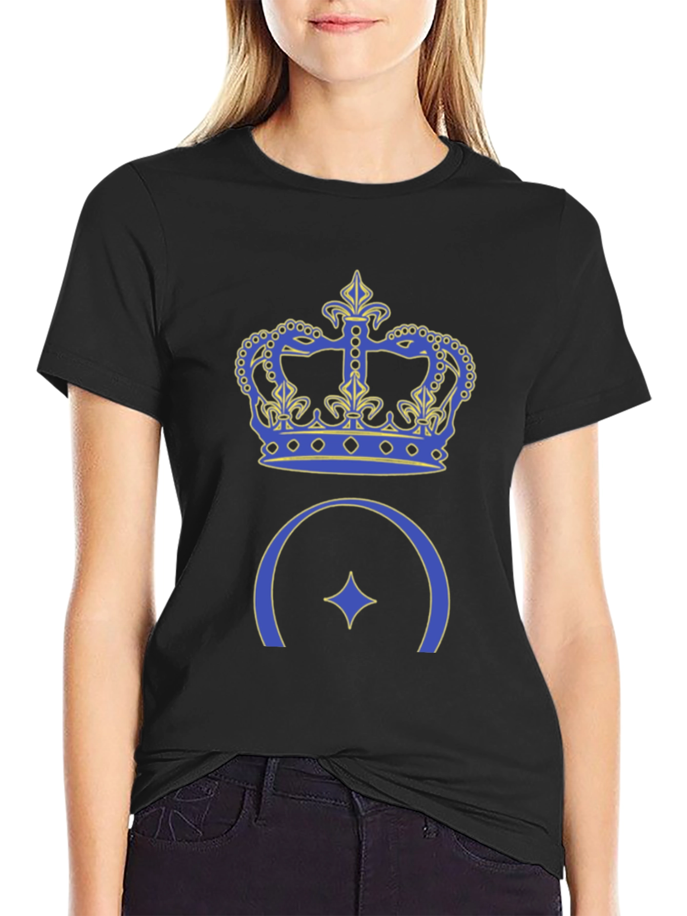 Crown & Star Graphic T-Shirt