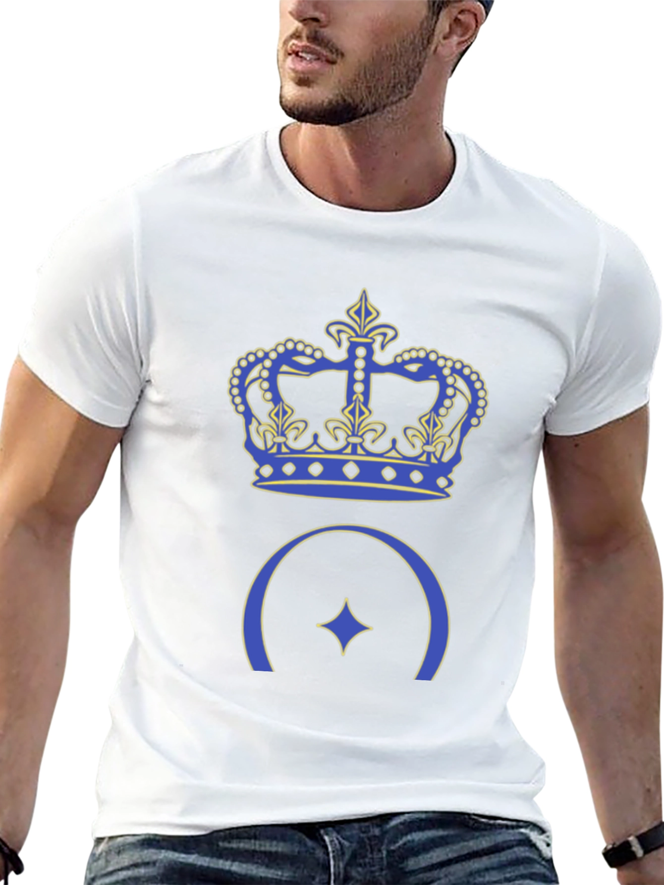 Crown & Star Graphic T-Shirt