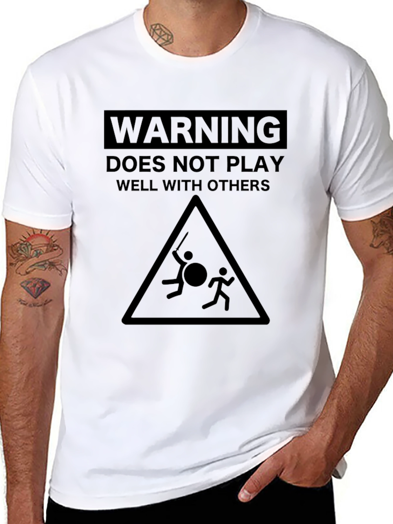 Warning: Does Not Play Well With Others T-Shirt