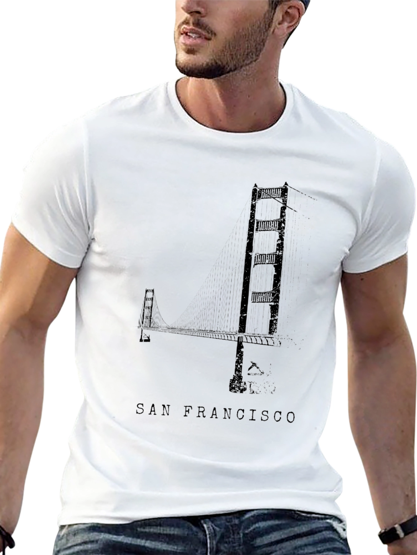 San Francisco Bridge Graphic T-Shirt