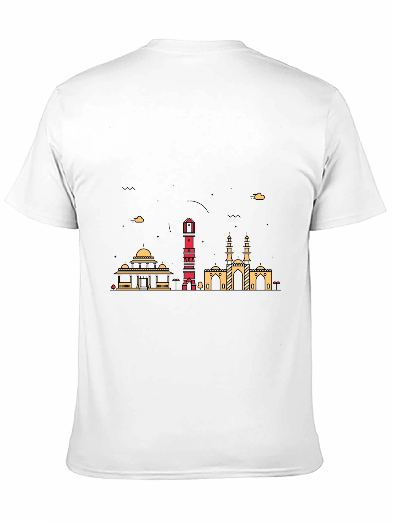 Urban Skyline Graphic Tee - Mens Black T-Shirt