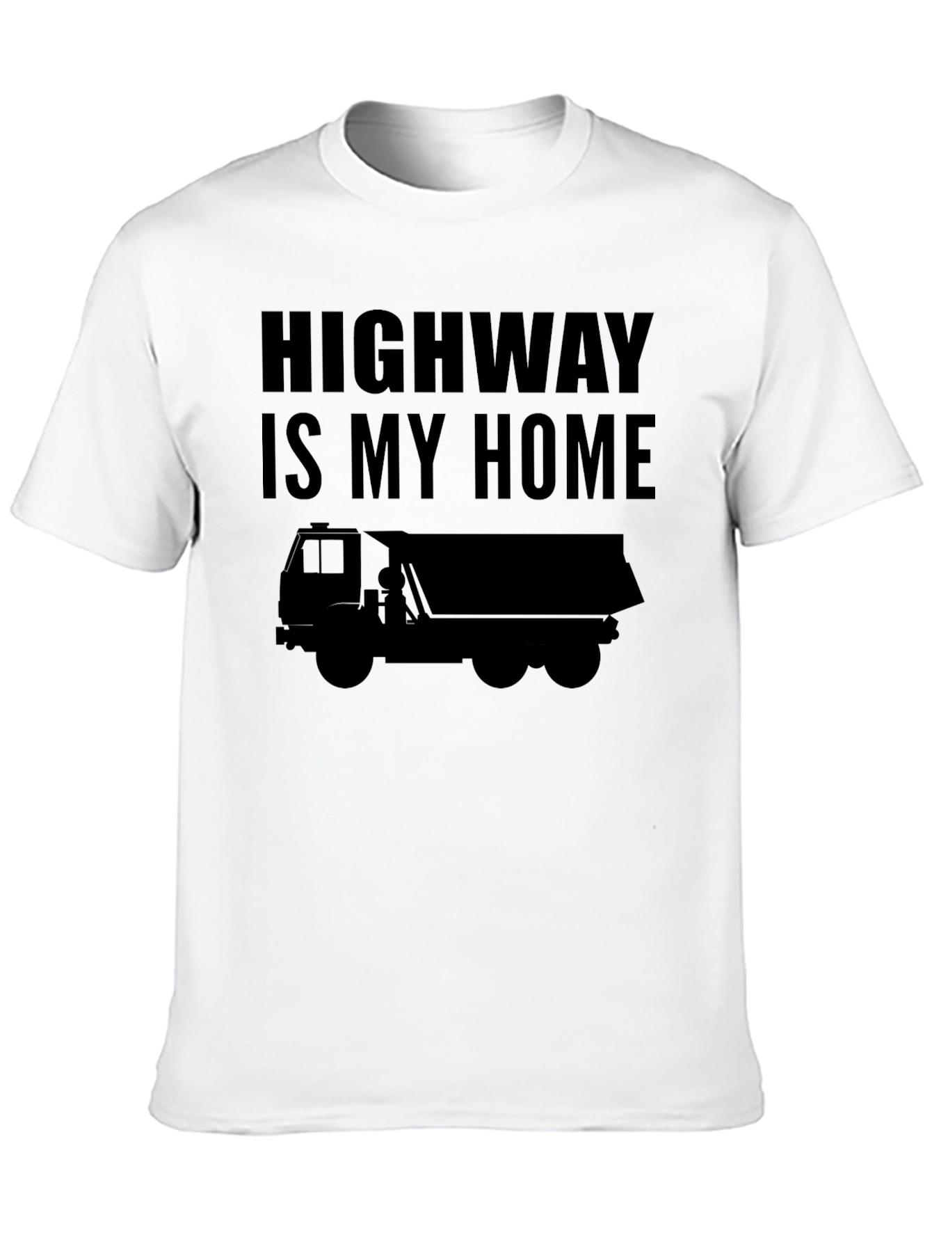 Highway Is My Home Trucker T-Shirt - Black