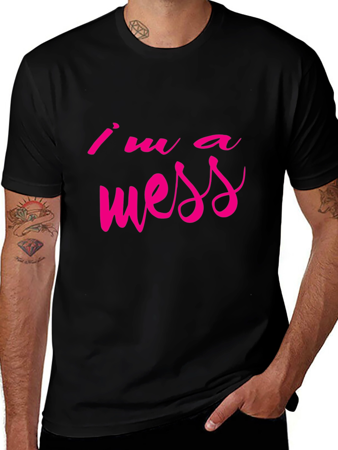Im a Mess Graphic Tee - Casual Style