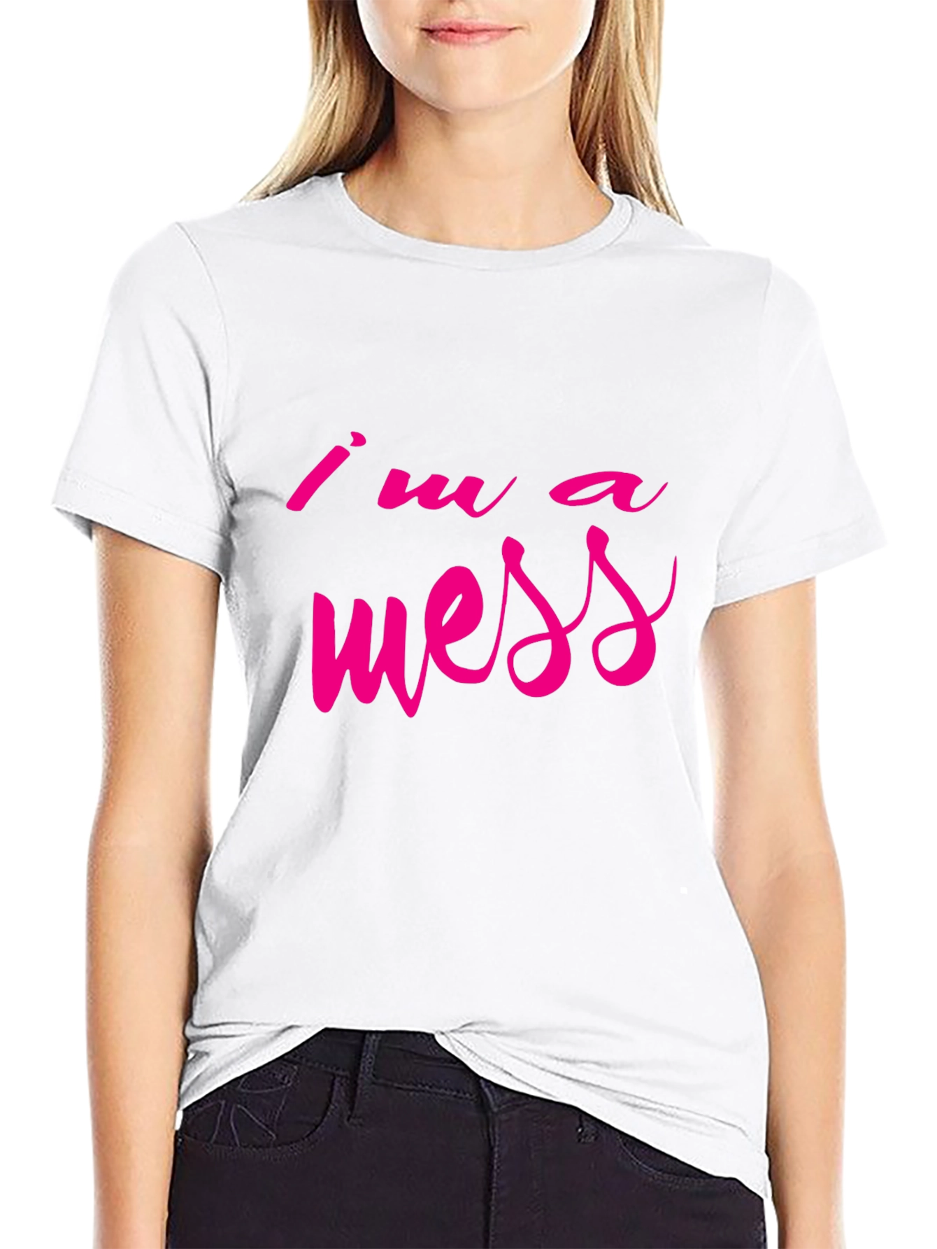Im a Mess Graphic Tee - Casual Style