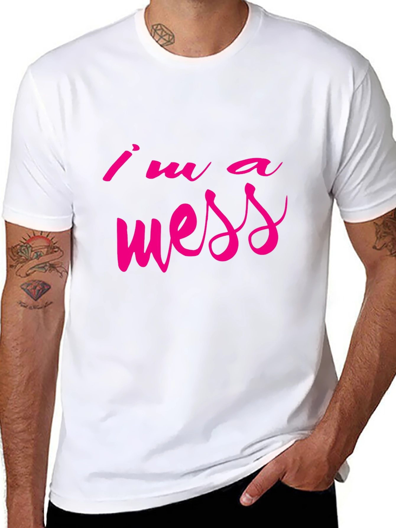 Im a Mess Graphic Tee - Casual Style