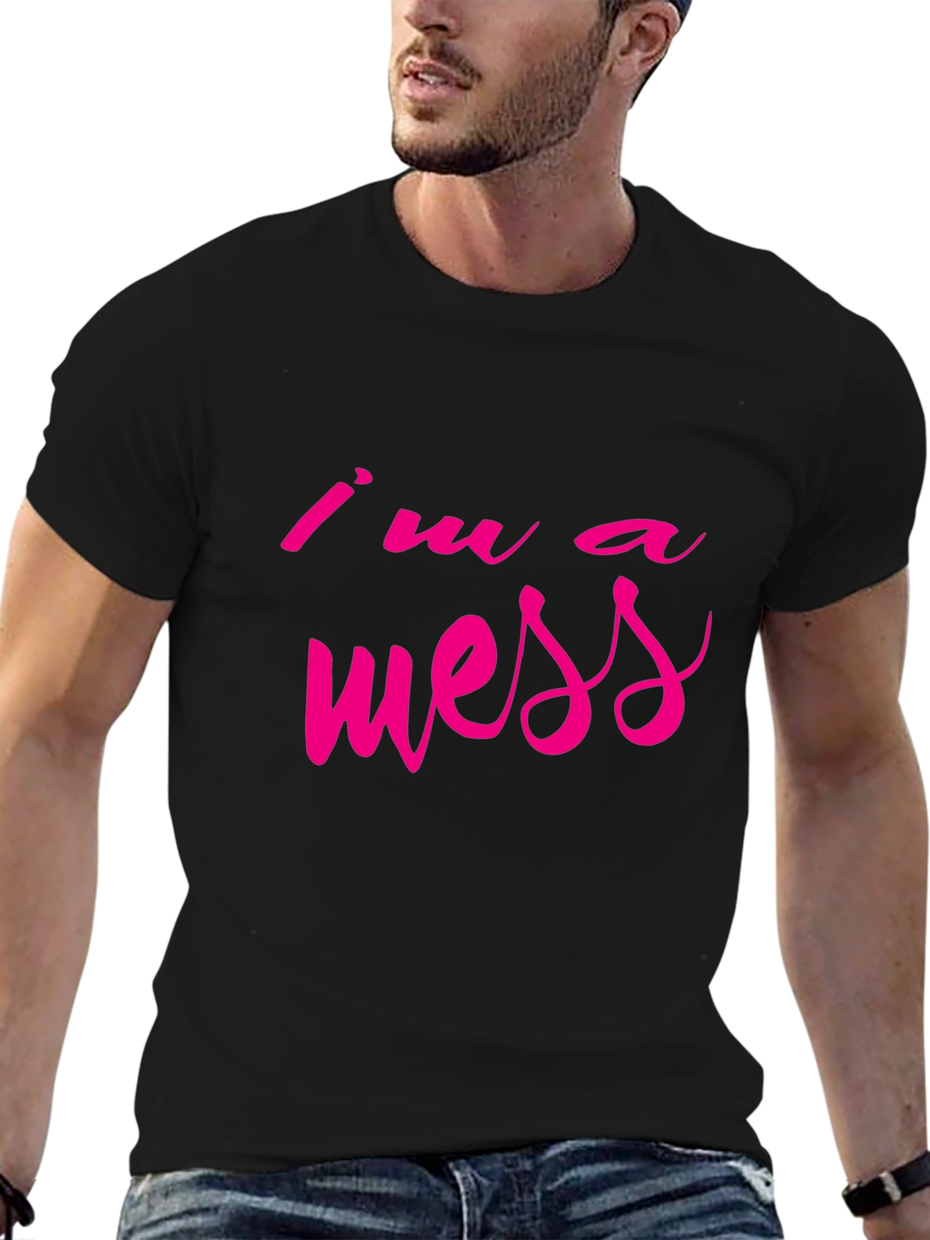 Im a Mess Graphic Tee - Casual Style