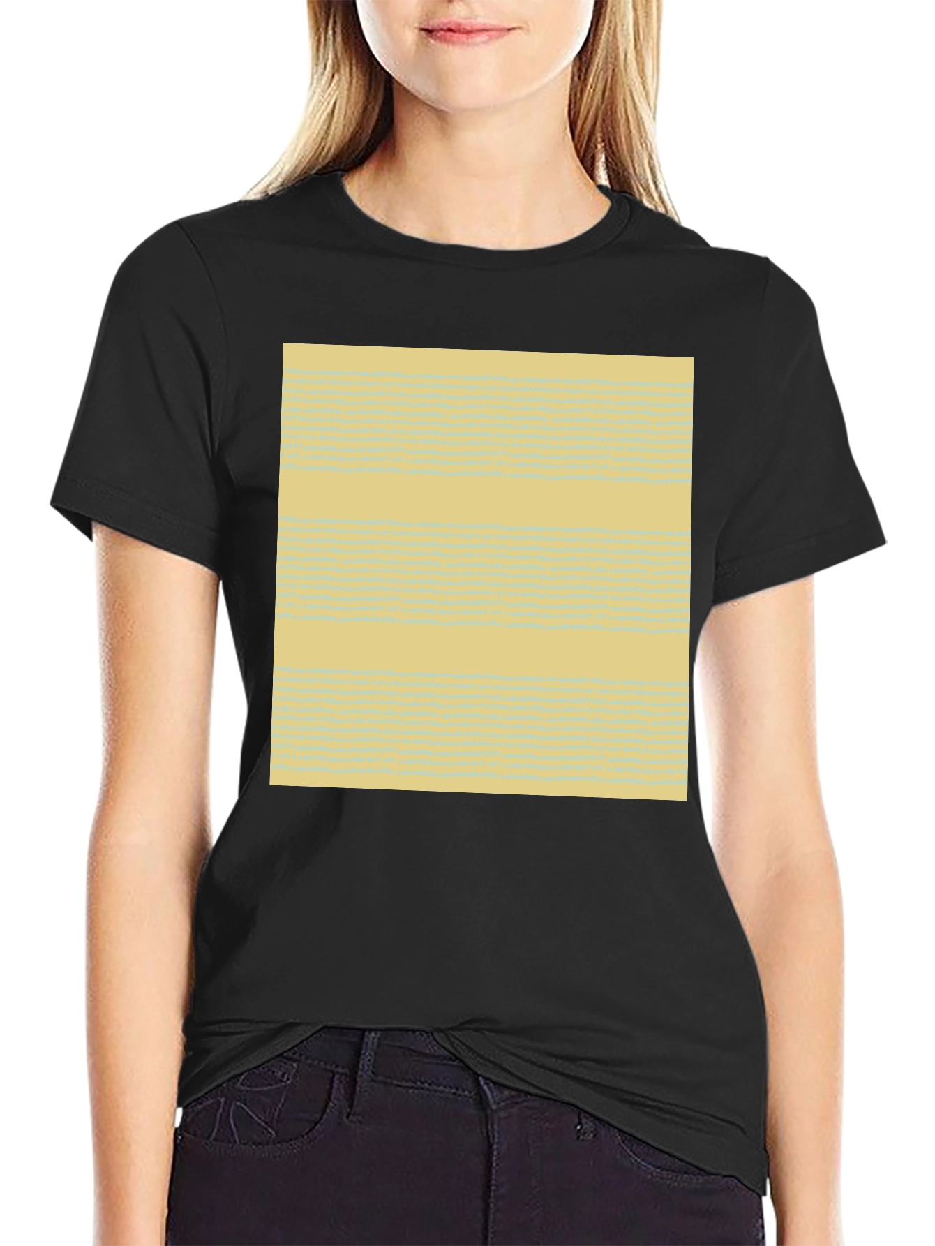 Abstract Pattern Tee - Soft Cotton Blend