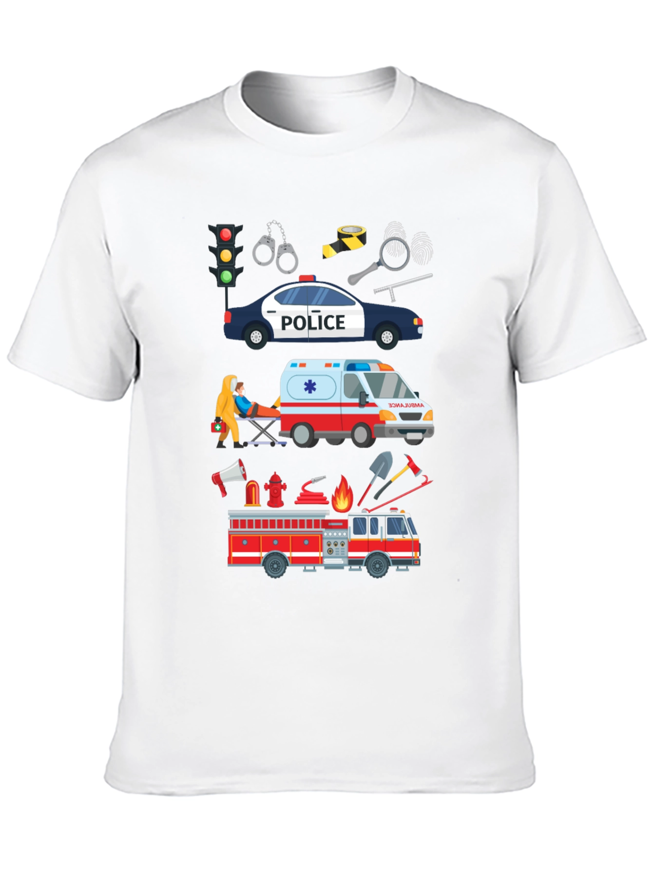 Emergency Vehicle Graphic T-Shirt