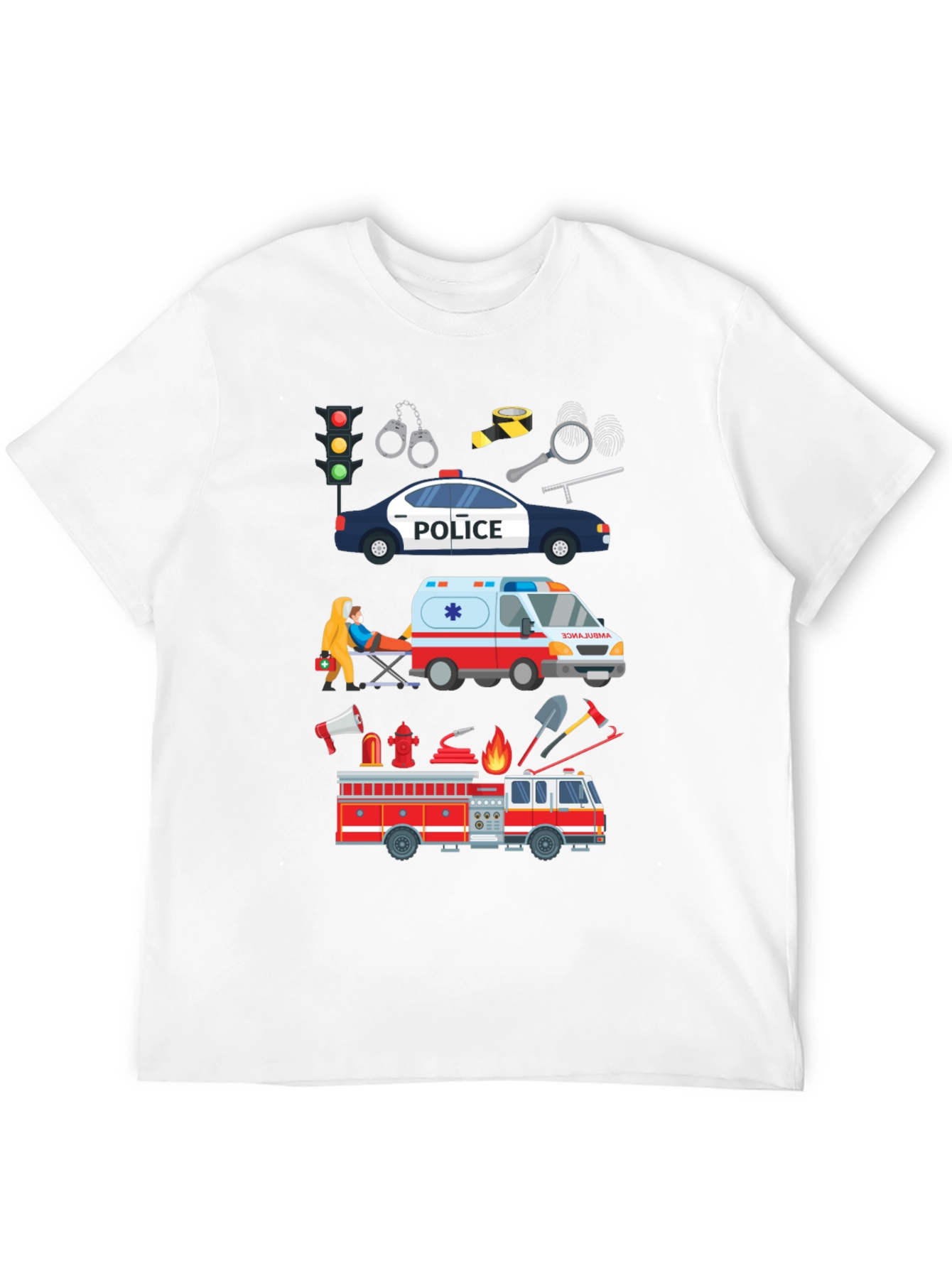 Emergency Vehicle Graphic T-Shirt