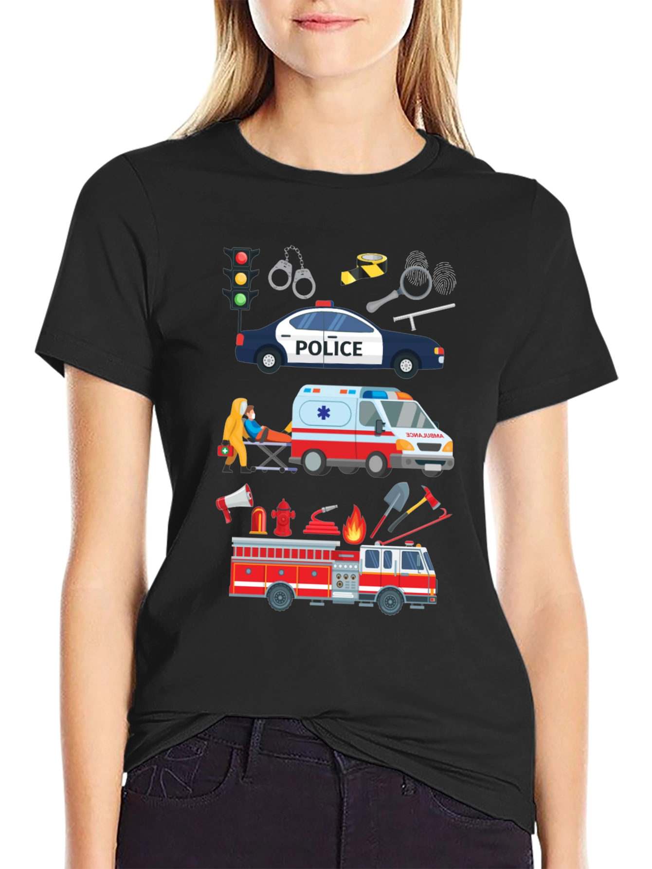 Emergency Vehicle Graphic T-Shirt