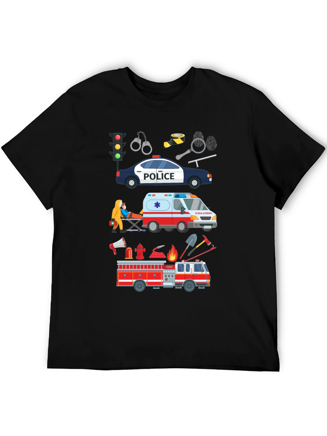 Emergency Vehicle Graphic T-Shirt
