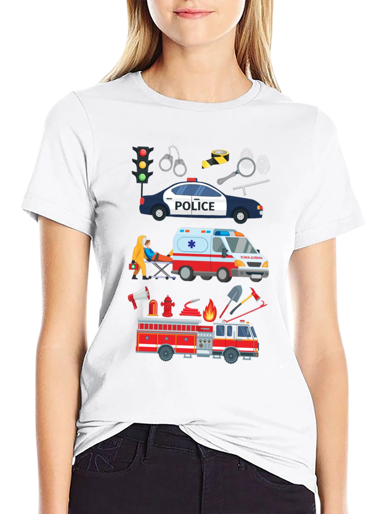 Emergency Vehicle Graphic T-Shirt