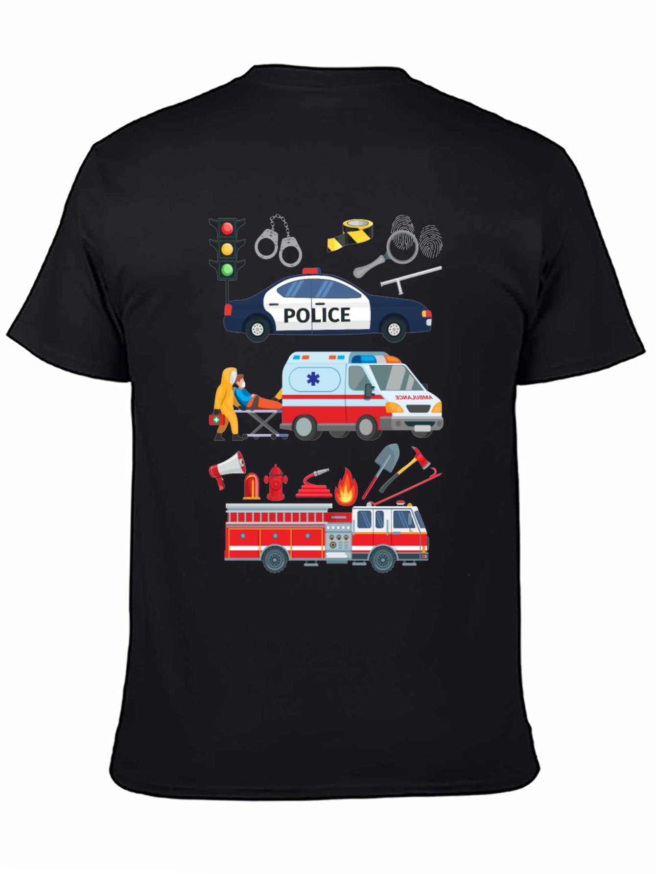 Emergency Vehicle Graphic T-Shirt