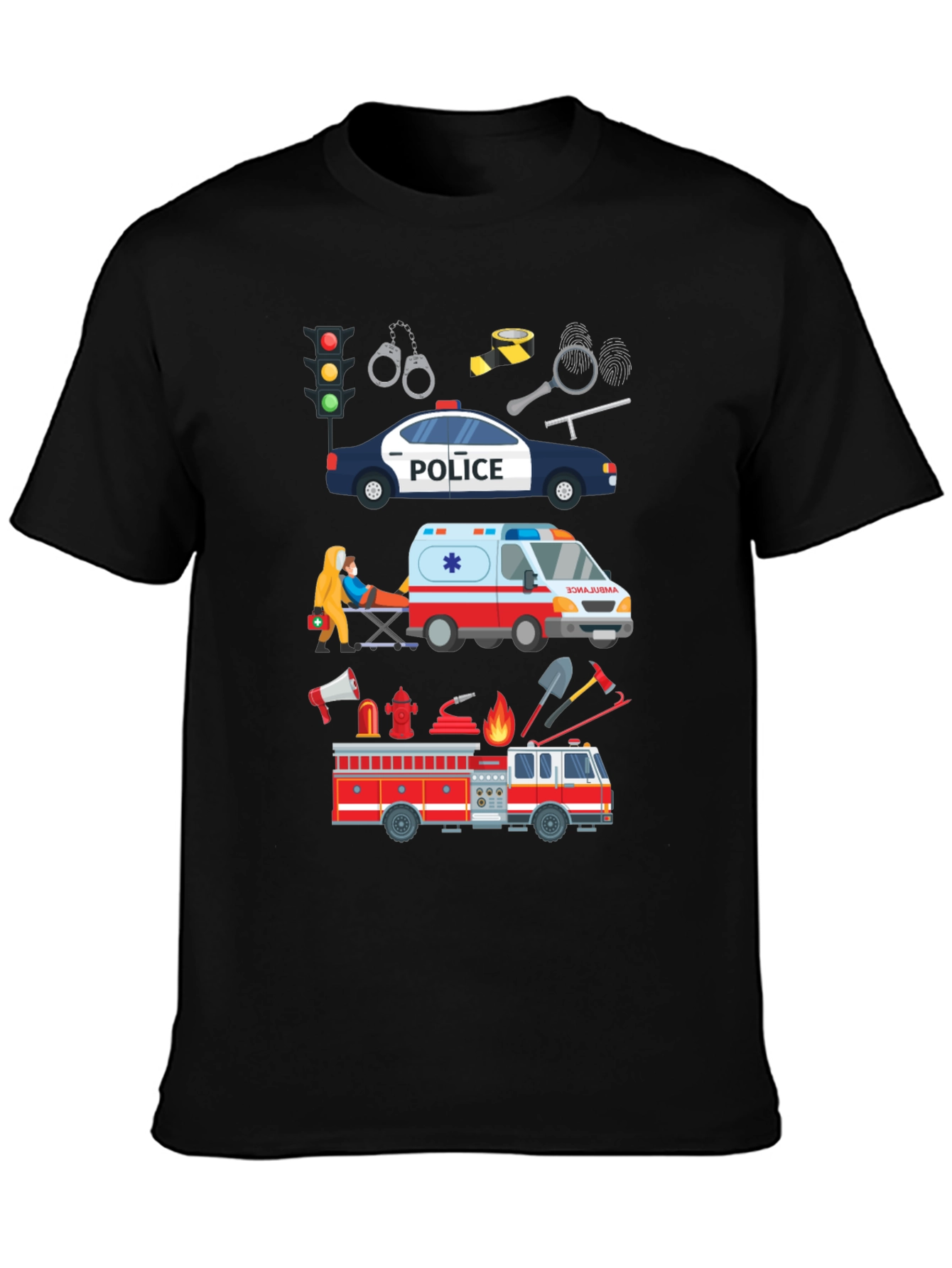Emergency Vehicle Graphic T-Shirt