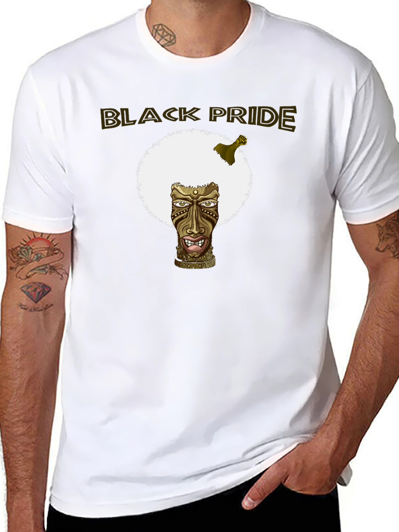 Black Pride Graphic Tee - Afro Tiki