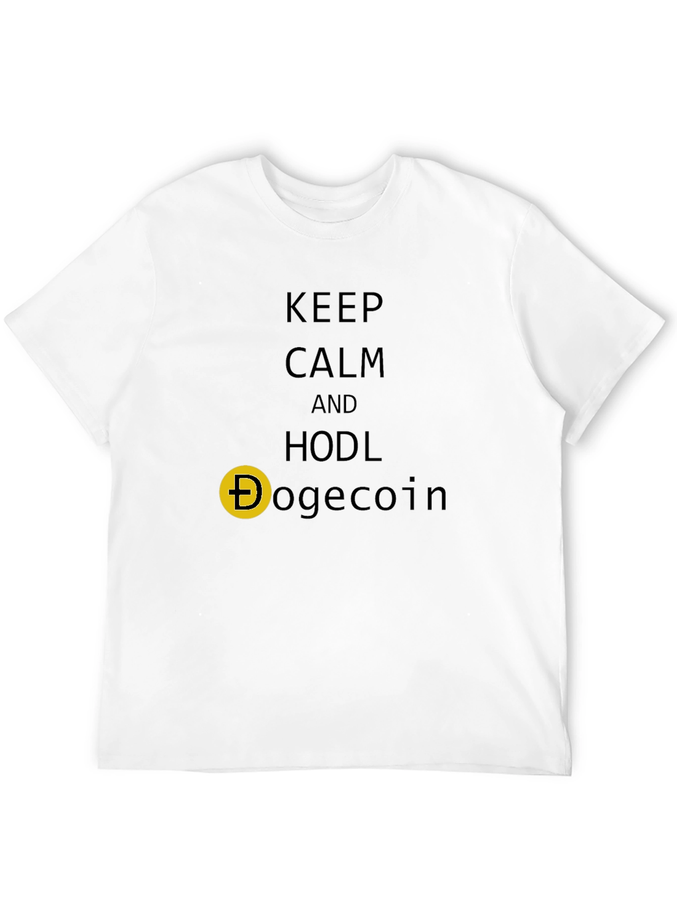 Keep Calm HODL Dogecoin Crypto T-Shirt