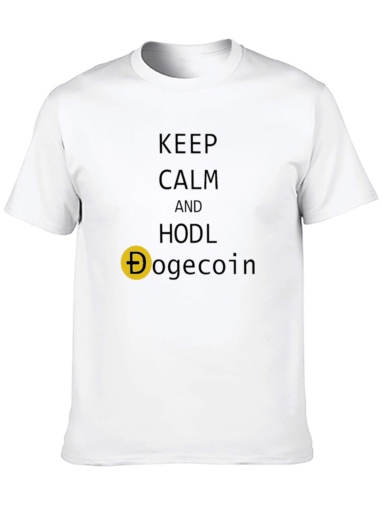 Keep Calm HODL Dogecoin Crypto T-Shirt