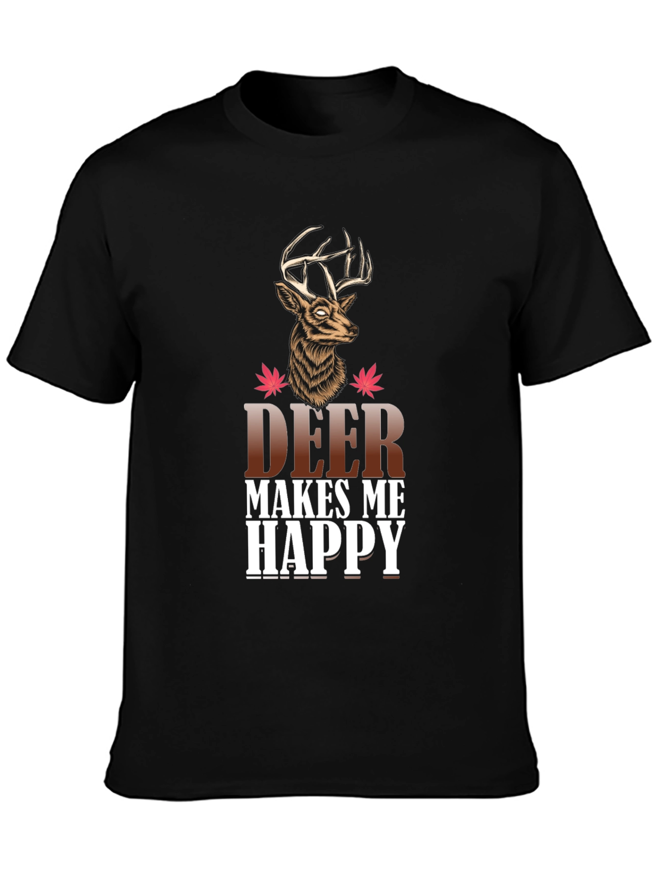 Deer Makes Me Happy Graphic Tee