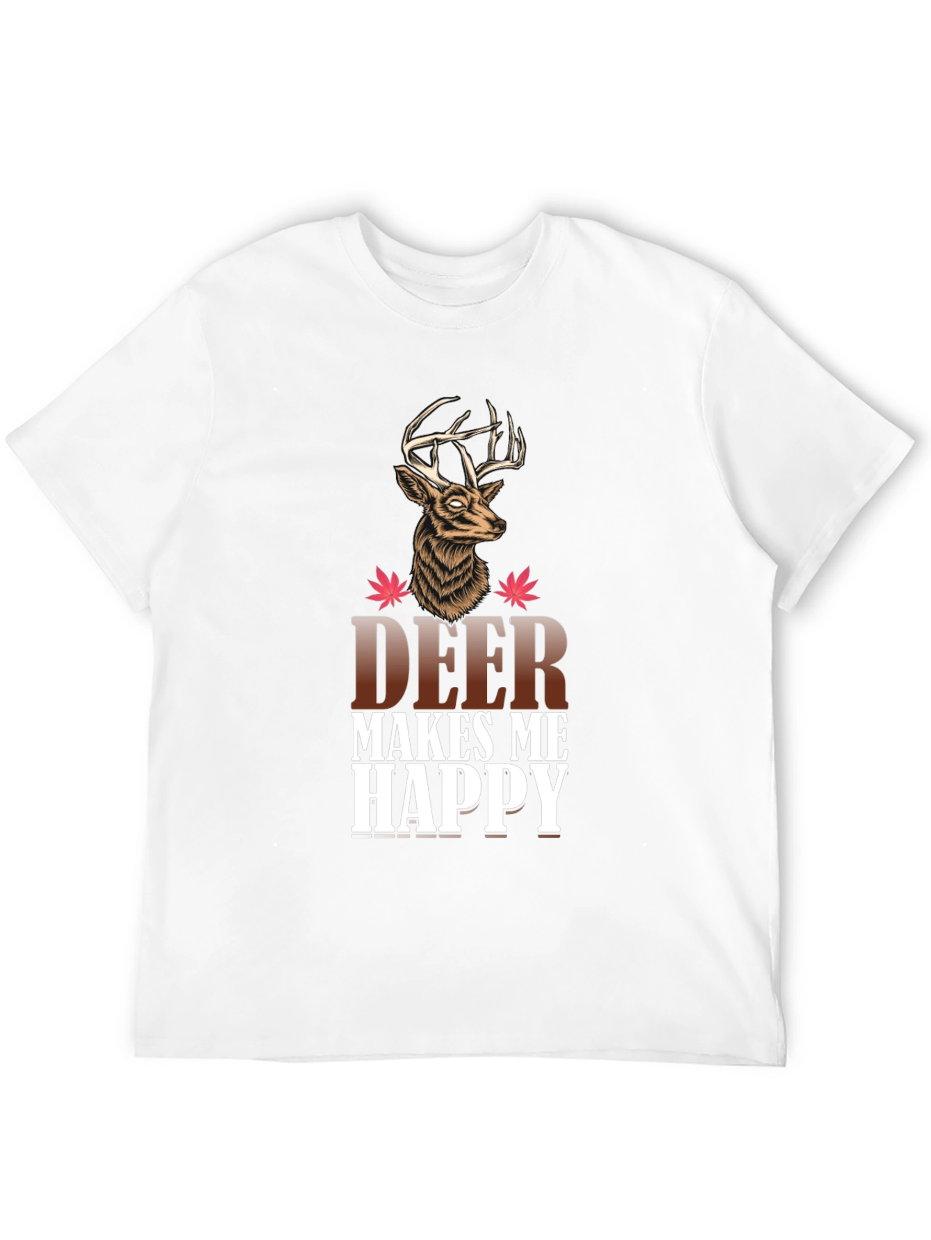 Deer Makes Me Happy Graphic Tee