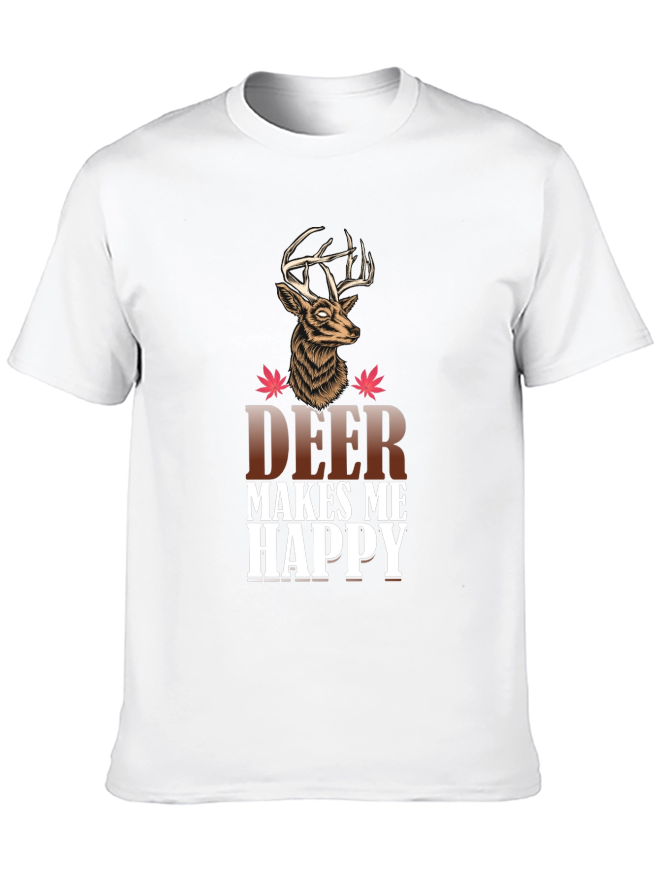 Deer Makes Me Happy Graphic Tee
