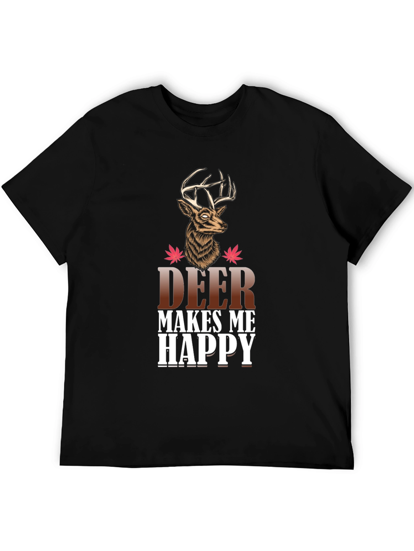 Deer Makes Me Happy Graphic Tee