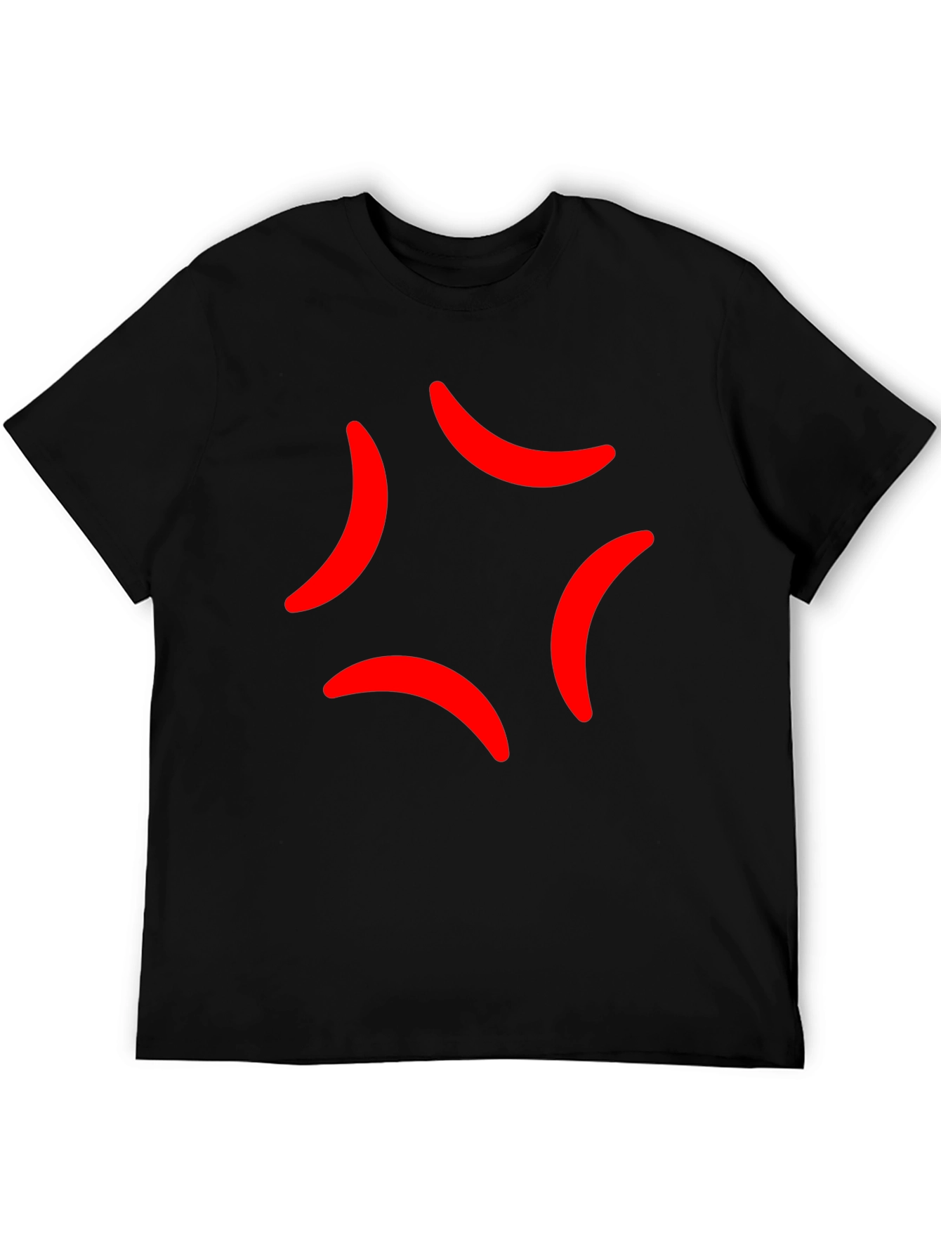 Anger Mark Emoji Black T-Shirt