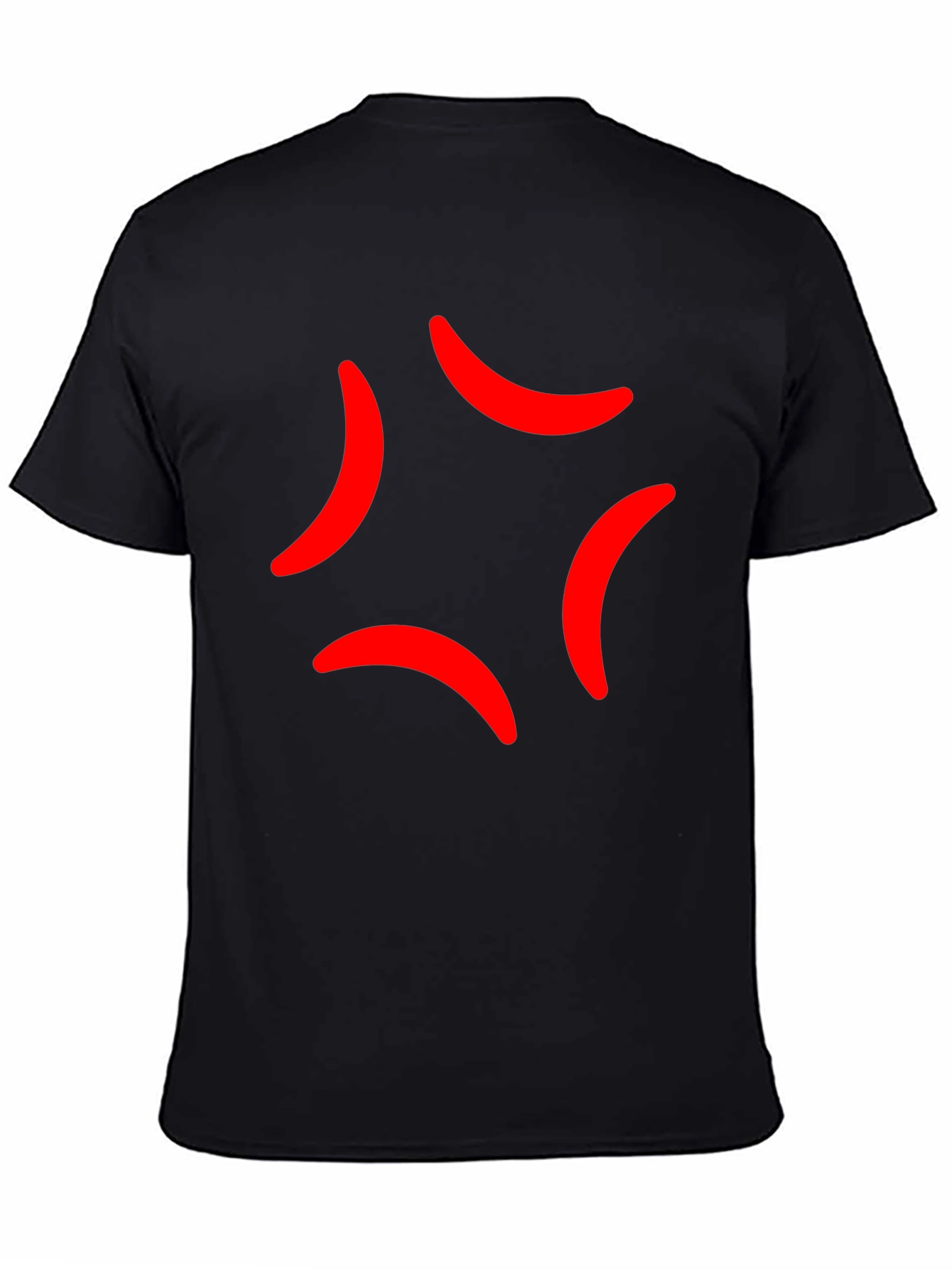 Anger Mark Emoji Black T-Shirt
