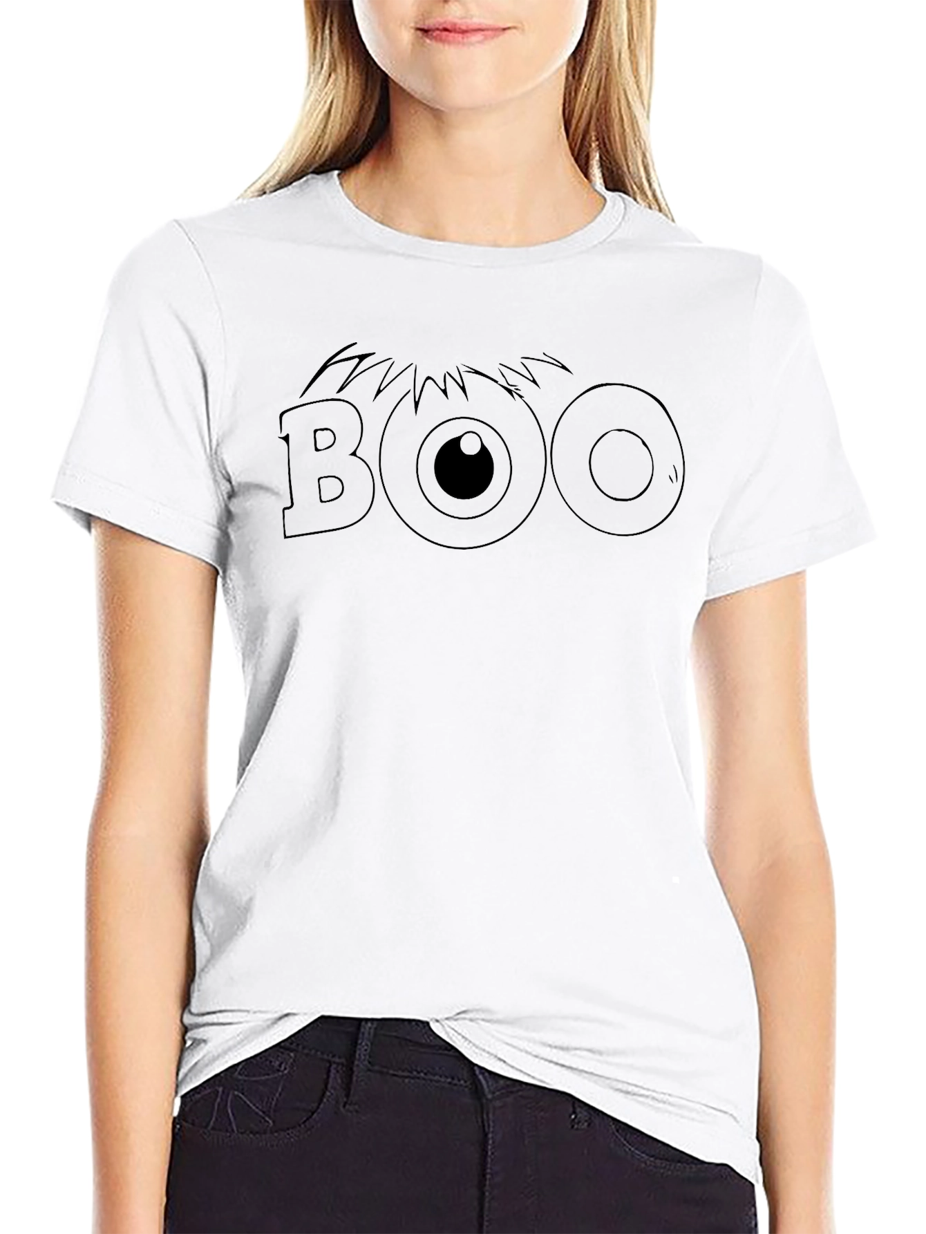 Boo Monster Eye Graphic Tee - Halloween Apparel