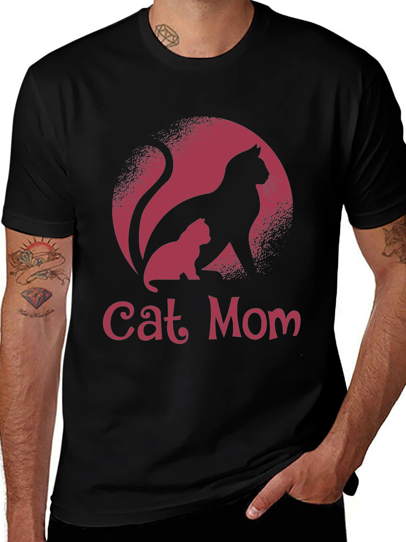 Cat Mom T-Shirt - Cute Feline Graphic Tee
