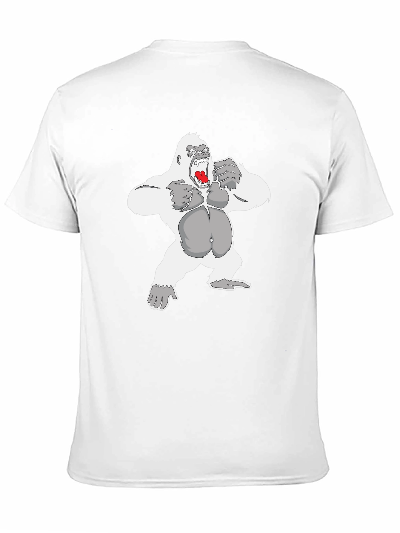 Gorilla Graphic Tee - Black Cotton Casual Wear