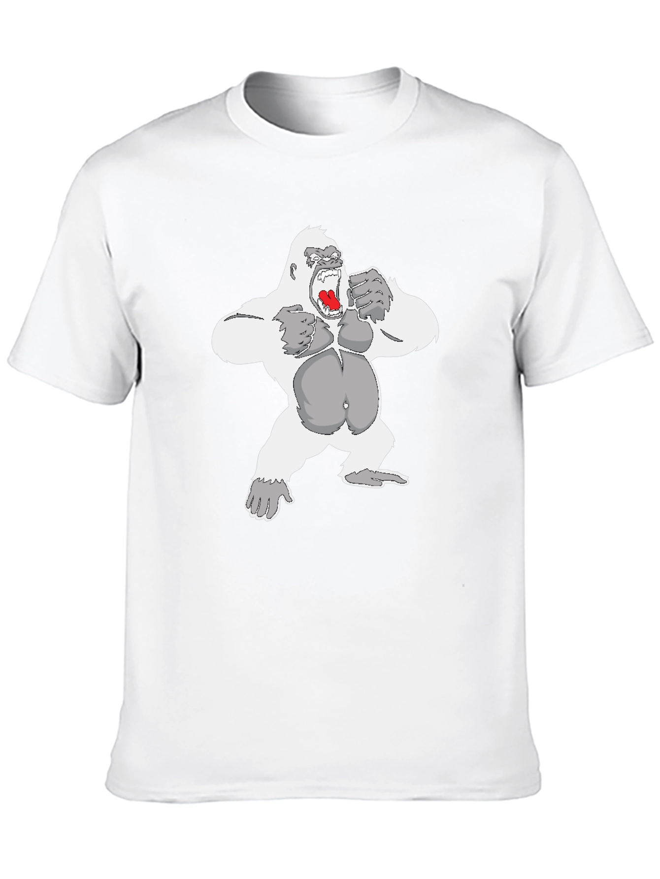 Gorilla Graphic Tee - Black Cotton Casual Wear