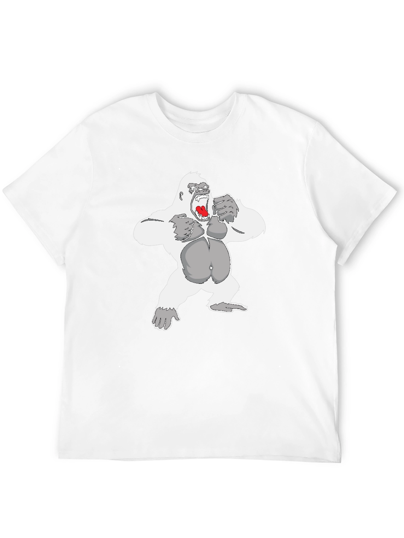 Gorilla Graphic Tee - Black Cotton Casual Wear