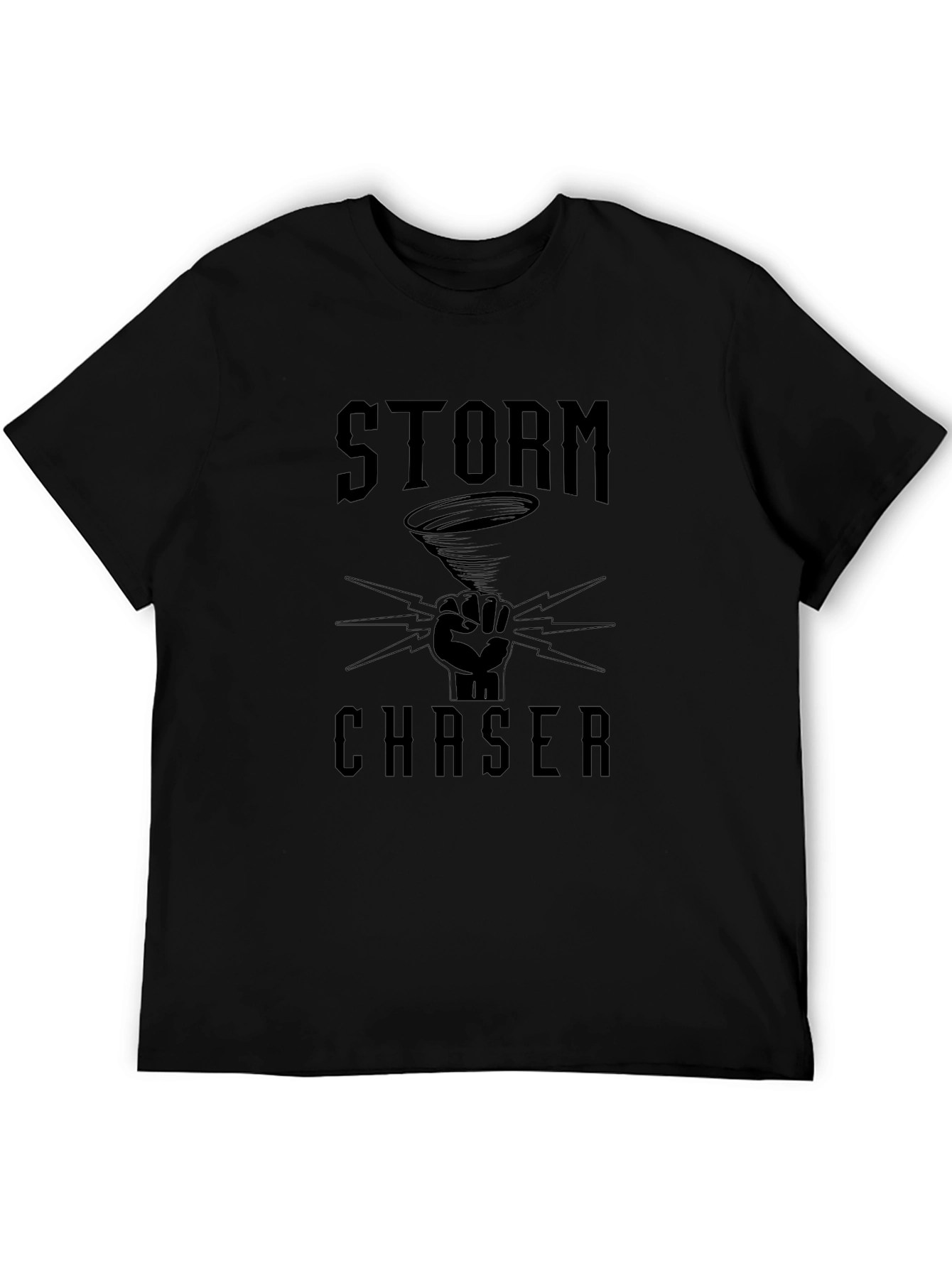Storm Chaser Black Graphic Tee