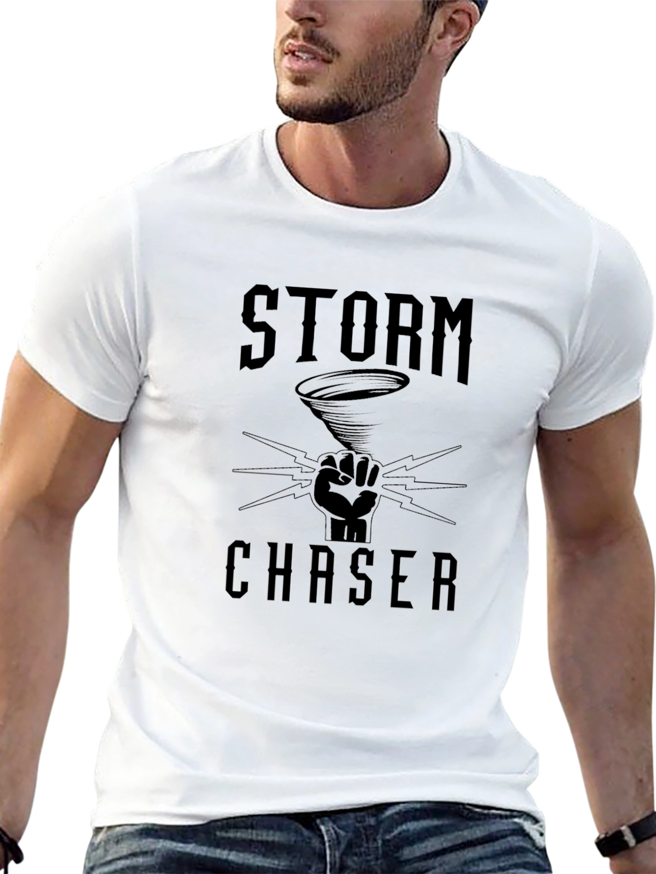 Storm Chaser Black Graphic Tee
